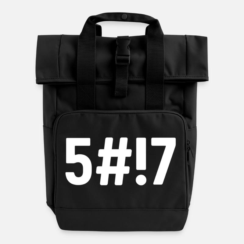 Codé - Sac à dos Roll Top à deux anses - noir
