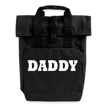 Daddy - Roll Top Backpack with Two Handles - black - Front