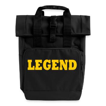 Legend - Rolltop Rucksack mit zwei Griffen - Schwarz - Vorne