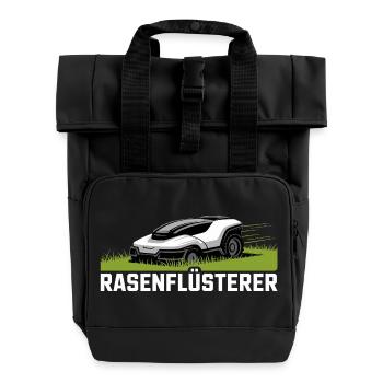 Lawn Whisperer Tondeuse à gazon de jardin Lawn Whisperer - Sac à dos Roll Top à deux anses - noir - Devant