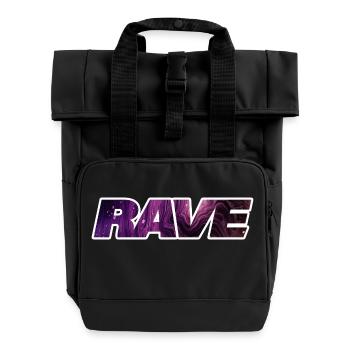 RAVE - Rolltop Rucksack mit zwei Griffen - Schwarz - Vorne