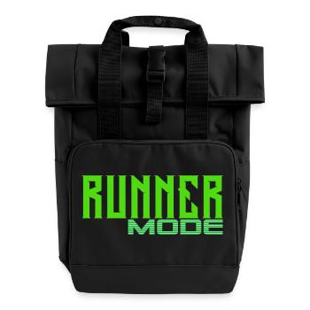 Runner - Roll Top Backpack with Two Handles - black - Front