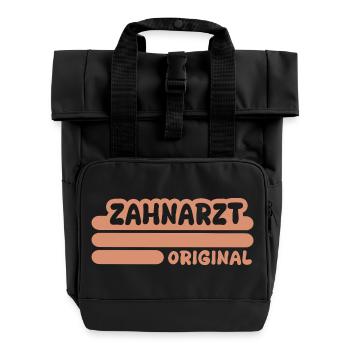 Dentist as a profession - Roll Top Backpack with Two Handles - black - Front