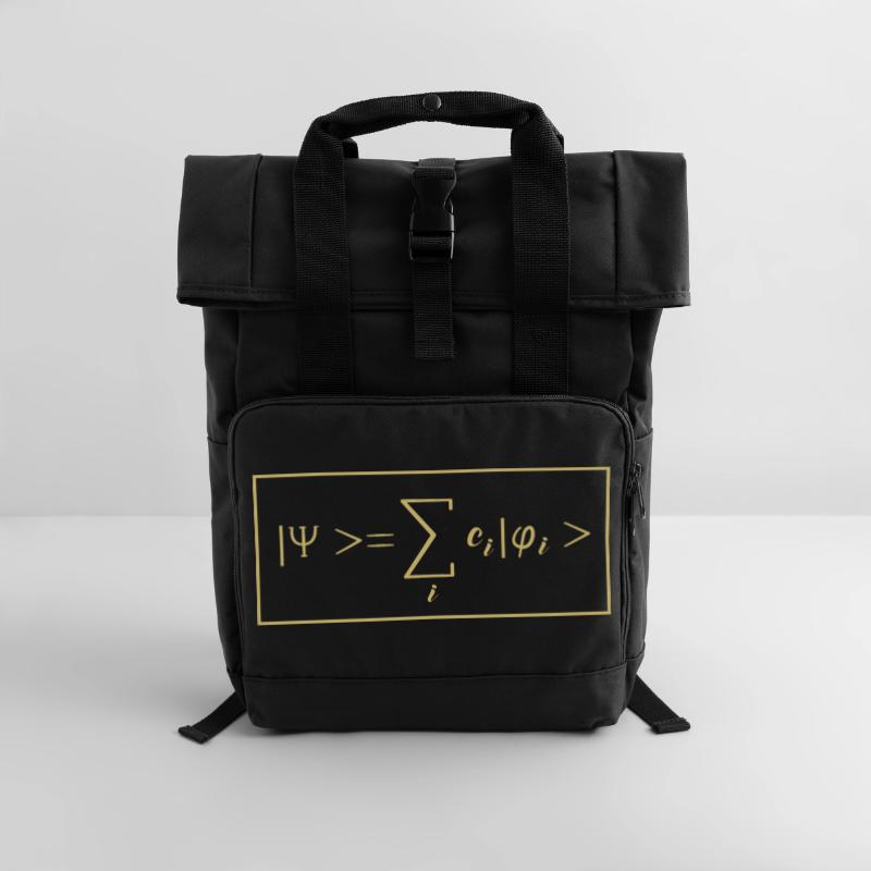Quantum Physics Quantum Physics Quantum Leap Roll Top Backpack with Two Handles