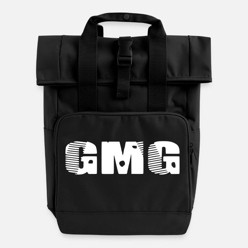 gangsta mafia groove - Rolltop Rucksack mit zwei Griffen - Schwarz