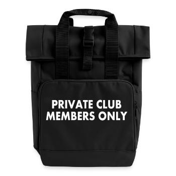 private club members only - Sac à dos Roll Top à deux anses - noir - Devant