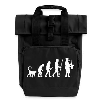 Évolution de la musique jazz - Sac à dos Roll Top à deux anses - noir - Devant