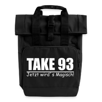 Take 93 Jetzt wird´s Magisch! - Rolltop Rucksack mit zwei Griffen - Schwarz - Vorne