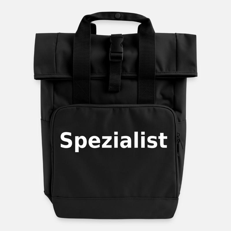 spécialiste - Sac à dos Roll Top à deux anses - noir