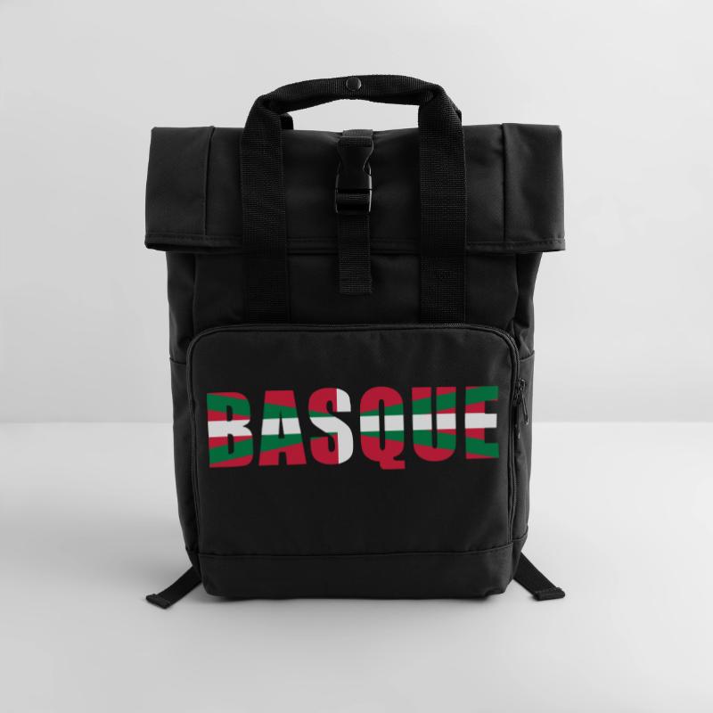 Basque Drapeau 2 Sac à dos Roll Top à deux anses