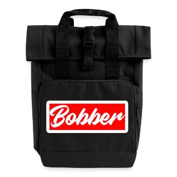 bobber chopper biker autocollant de croisière autocollant - Sac à dos Roll Top à deux anses - noir - Devant