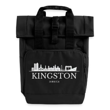 Kingston Skyline, Kingston Jamaïque - Sac à dos Roll Top à deux anses - noir - Devant