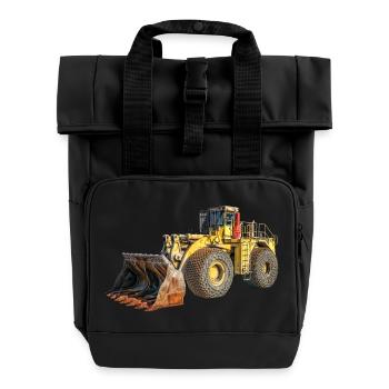 Radlader - Rolltop Rucksack mit zwei Griffen - Schwarz - Vorne
