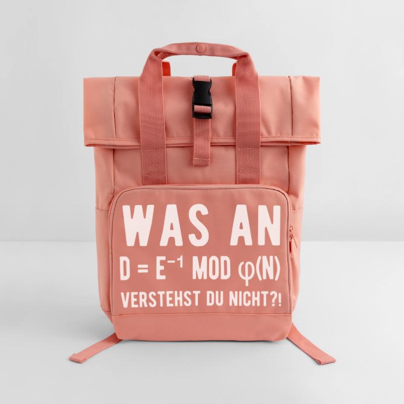 Informatiker Informatik Student Programmierer  Rolltop Rucksack mit zwei Griffen