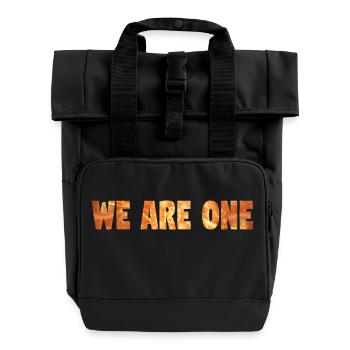 NOUS SOMMES UN - Sac à dos Roll Top à deux anses - noir - Devant