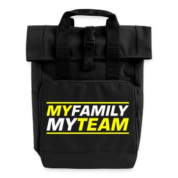 Mon équipe familiale dit - Sac à dos Roll Top à deux anses - noir - Devant