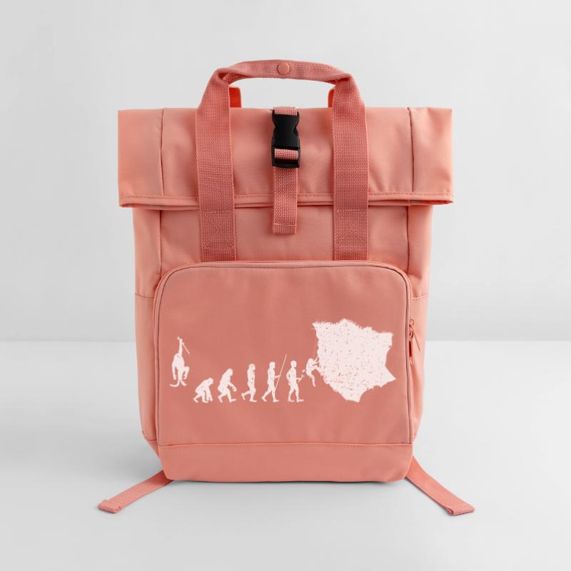Silhouette de l’évolution à l’aventure Sac à dos Roll Top à deux anses