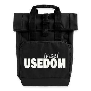 Usedom - Roll Top Backpack with Two Handles - black - Front