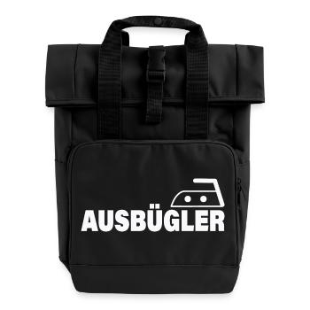 IRON-OUT - Roll Top Backpack with Two Handles - black - Front