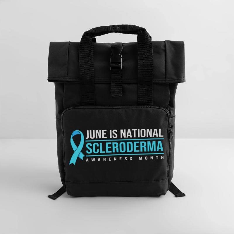 Scleroderma Roll Top Backpack with Two Handles