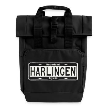 T-Shirt Harlingen Hoodie Ijsselmeer Holland - Sac à dos Roll Top à deux anses - noir - Devant