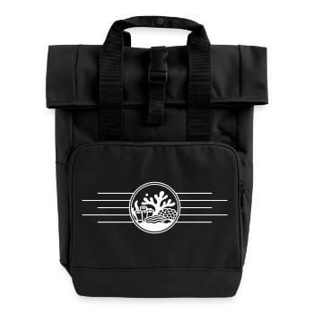 Korallen Ozean Korallenriff - Rolltop Rucksack mit zwei Griffen - Schwarz - Vorne