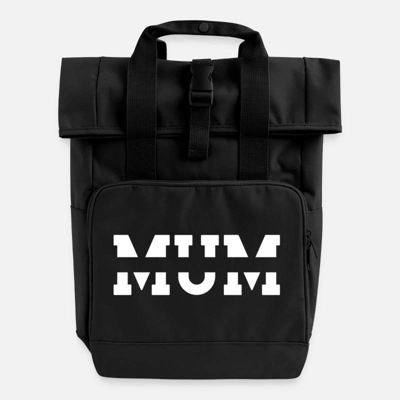 Maman. MAMAN - Sac à dos Roll Top à deux anses - noir
