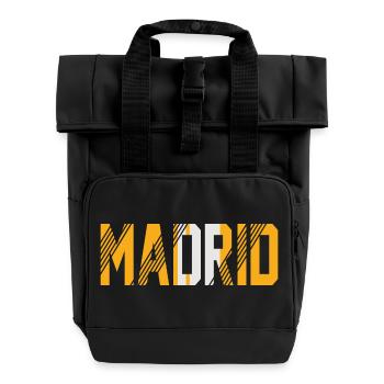 Madrid - Rolltop Rucksack mit zwei Griffen - Schwarz - Vorne