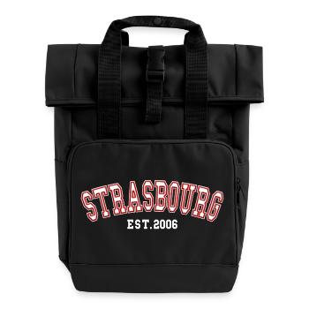 Strasbourg Est. 2006 - Roll Top Backpack with Two Handles - black - Front