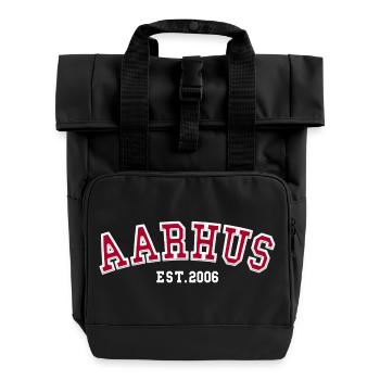 Aarhus Est. 2006 - Roll Top Backpack with Two Handles - black - Front