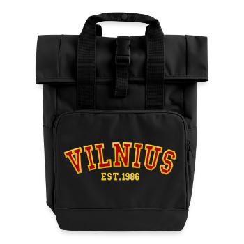 Vilnius Fondée en 1986 - Sac à dos Roll Top à deux anses - noir - Devant