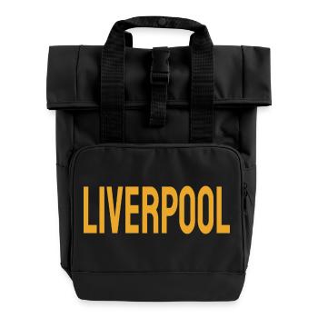 Liverpool - Rolltop Rucksack mit zwei Griffen - Schwarz - Vorne