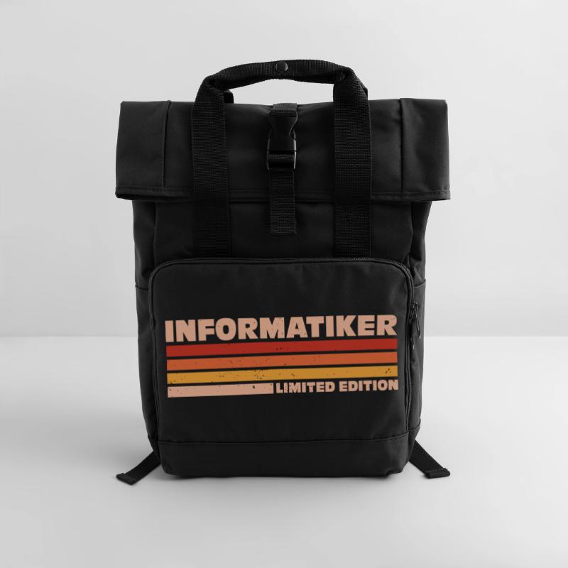 Computer Scientist Computer Science Roll Top Backpack with Two Handles