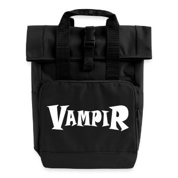 VAMPIR - Rolltop Rucksack mit zwei Griffen - Schwarz - Vorne
