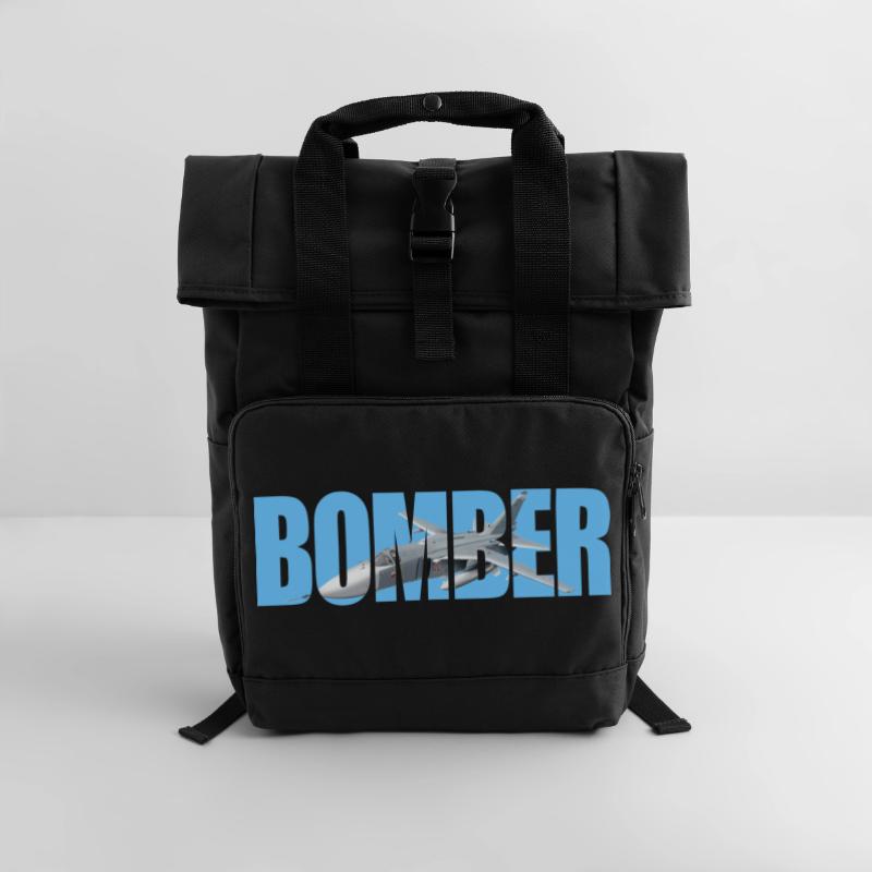Bomber Su-24 Rolltop Rucksack mit zwei Griffen