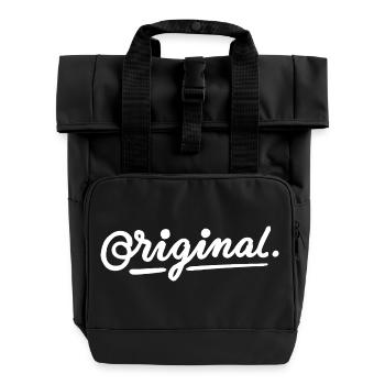 Original - Rolltop Rucksack mit zwei Griffen - Schwarz - Vorne