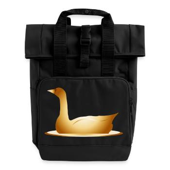 the golden goose fairytale and mysterious - Roll Top Backpack with Two Handles - black - Front