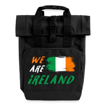 Nous sommes la conception des drapeaux d'Irlande - Sac à dos Roll Top à deux anses - noir - Devant
