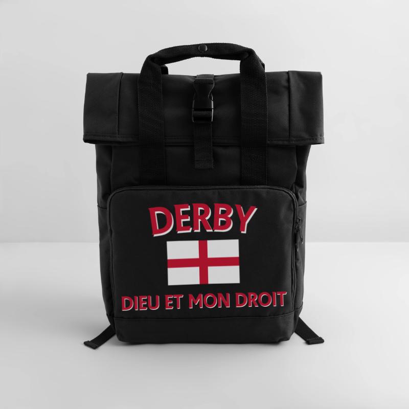 Conception du drapeau de l’Angleterre Derby Sac à dos Roll Top à deux anses