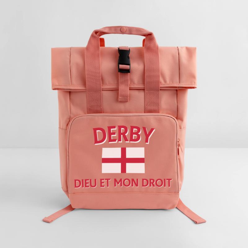 Conception du drapeau de l’Angleterre Derby Sac à dos Roll Top à deux anses