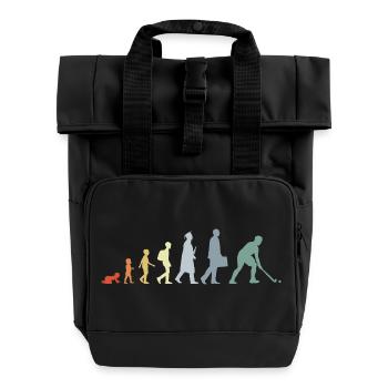 Hockey Evolution - Rolltop Rucksack mit zwei Griffen - Schwarz - Vorne
