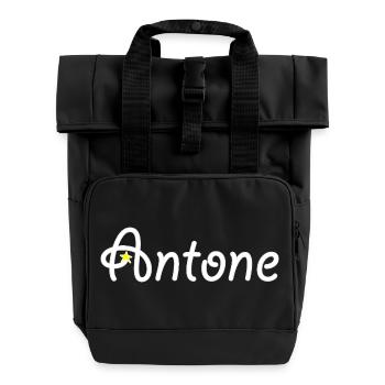 Antone - Rolltop Rucksack mit zwei Griffen - Schwarz - Vorne