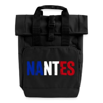 Nantes, France - Sac à dos Roll Top à deux anses - noir - Devant