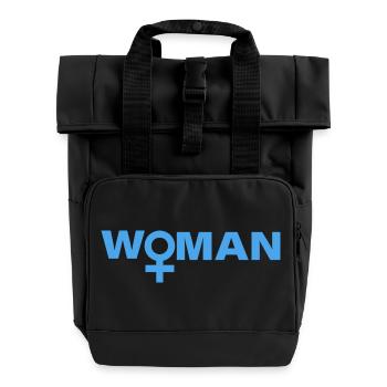 WOMAN - Rolltop Rucksack mit zwei Griffen - Schwarz - Vorne