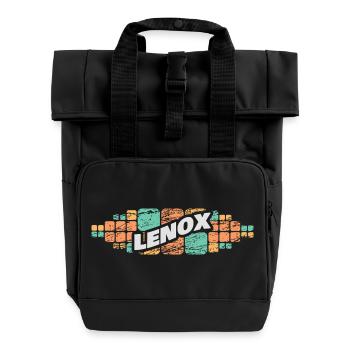 Lenox als Lenox - Rolltop Rucksack mit zwei Griffen - Schwarz - Vorne