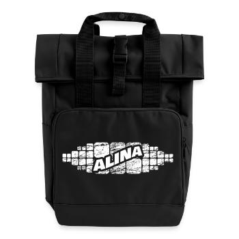Alina als Alina - Rolltop Rucksack mit zwei Griffen - Schwarz - Vorne
