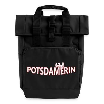Potsdamer - Sac à dos Roll Top à deux anses - noir - Devant