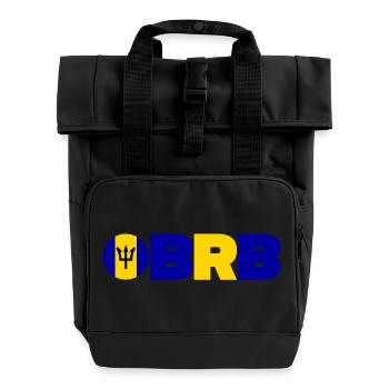 Barbados - Rolltop Rucksack mit zwei Griffen - Schwarz - Vorne