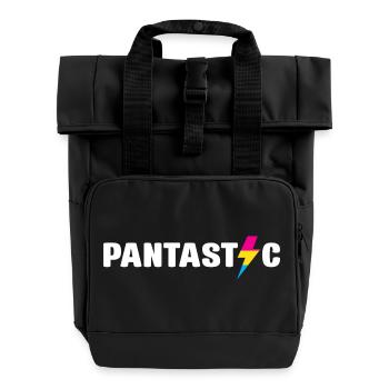 LGBT Pride Monat - Pantastisch! (Pansexuell) - Rolltop Rucksack mit zwei Griffen - Schwarz - Vorne