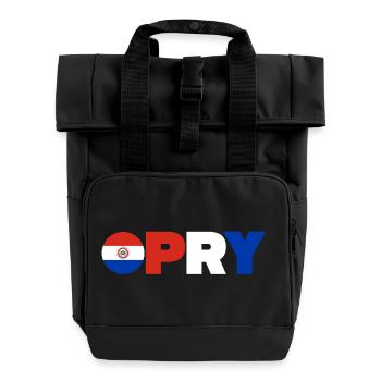 Paraguay - Roll Top Backpack with Two Handles - black - Front